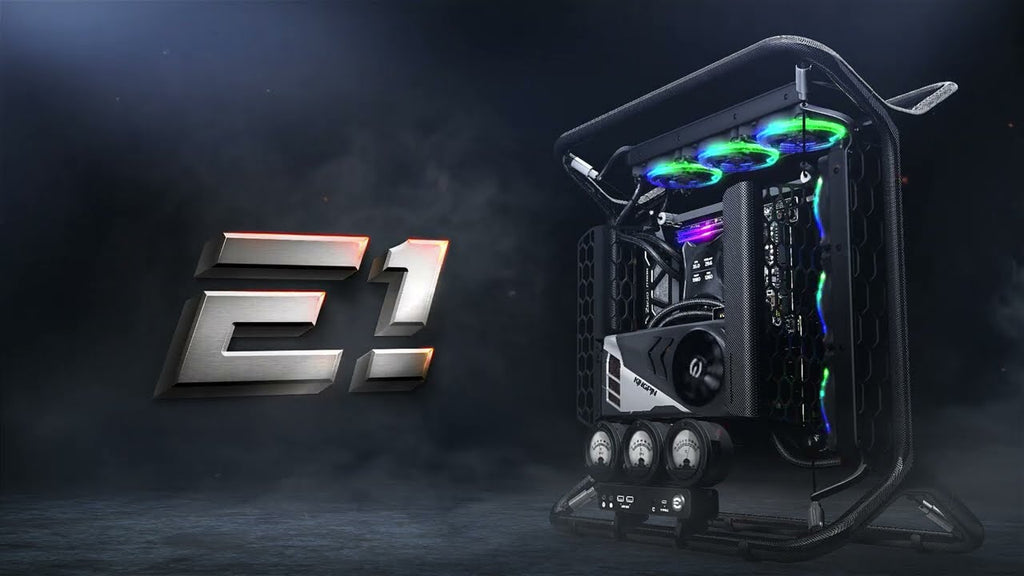 EVGA lanza un curioso chasis de PC que, literalmente, deja suspendidos los componentes en el aire